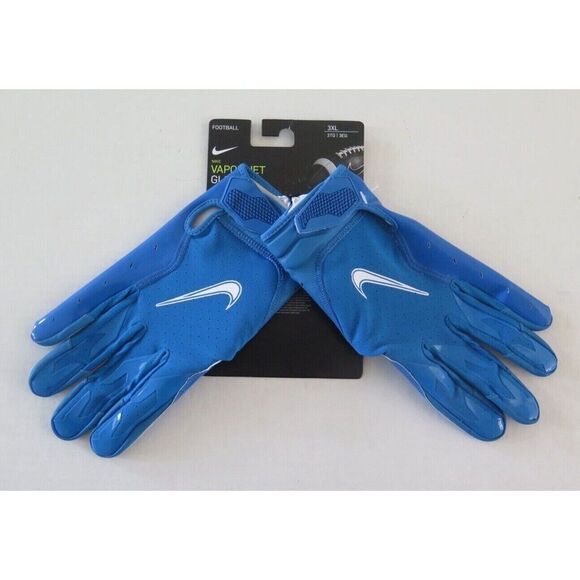 Nike CZ4127-490 Men's Sz 3XL Blue/White Vapor Jet Football Gloves - Picture 8 of 8